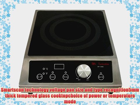 Mr. Induction SR-343C 3400-Watt Countertop Commercial Range 208-240-Volt