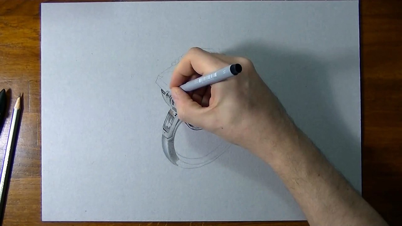 How I draw an aquamarine ring 2