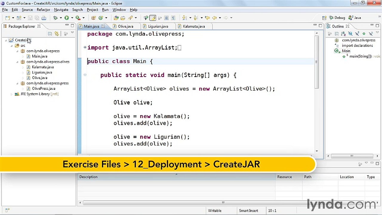 12-1. Creating your own JAR files -Java Classes...