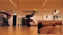 Break Dancer Solves Rubik’s Cube While Spinning On His Head