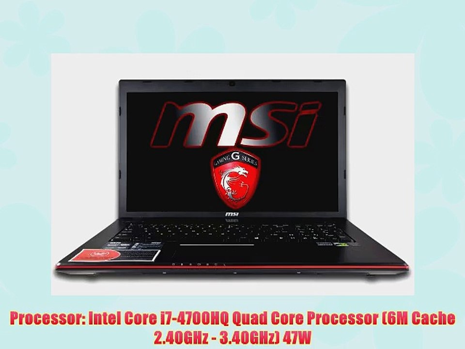 MSI GE70 Apache Pro-012 17.3 i7-4700HQ 16GB 500GB SSD   1TB HDD Nvidia GTX 860 2GB Blu-Ray