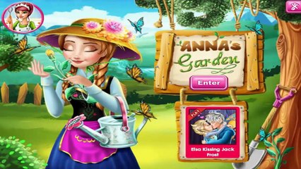 Caring Games -Frozen Anna Grows Flower Game