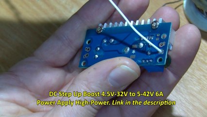 How to wire up for strain relief the DC-DC Step Up.