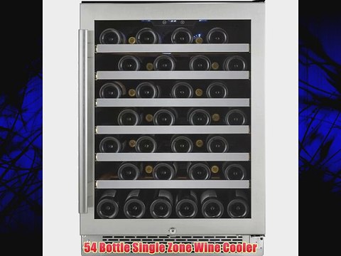 Avallon AWC540SZ 54-Bottle Single Zone Built-In Wine Cooler Silver