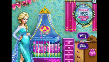 Pregnant Frozen Elsa Baby Room Decoration Game - Compilation