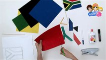 Como fazer a bandeira da África do Sul