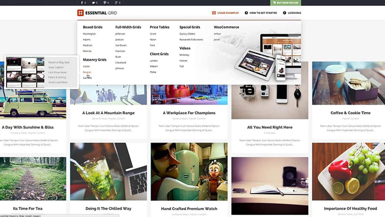 Essential Grid WordPress Plugin Download