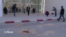 Les traces de l'attaque dans le musée Bardo à Tunis