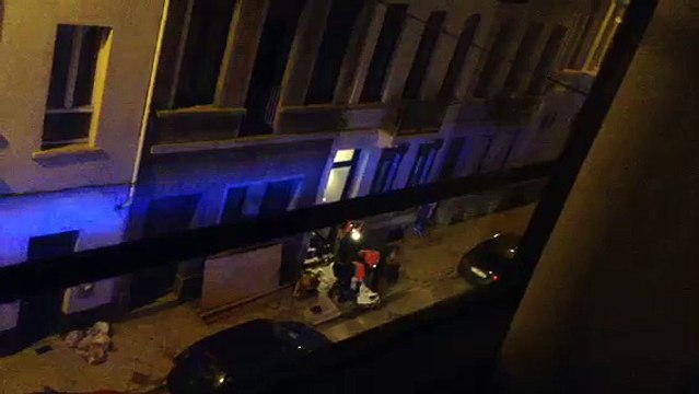 Les images après la fusillade de la rue des Drapiers, à Ixelles