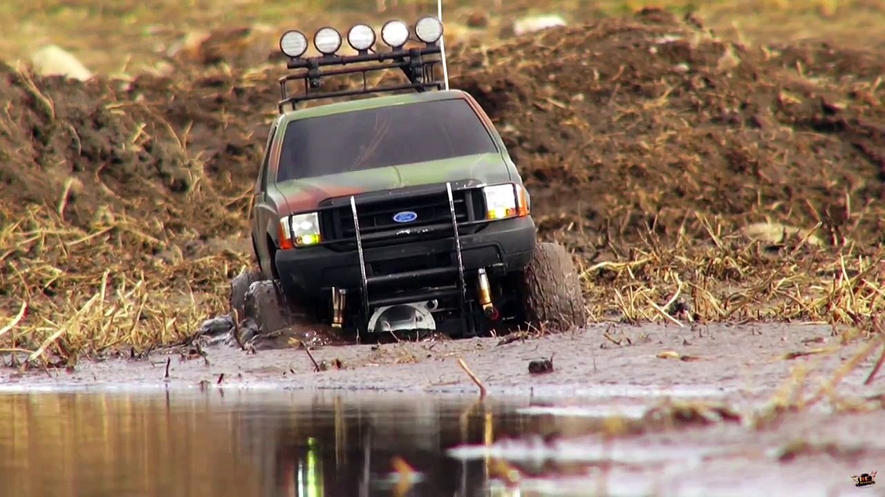 RC ADVENTURES - Street Truck STUCK in MUD  - Tamiya  Ford F150 Highlift 4x4