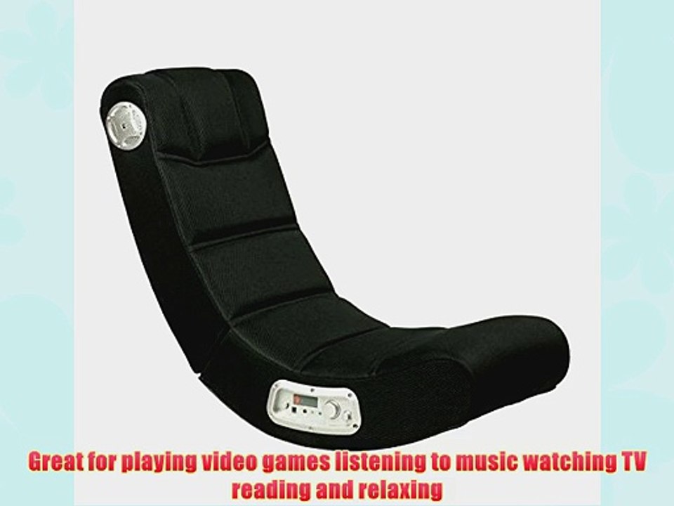 X Rocker Impact Mesh Sound Video Gaming Chair Game Rocker Black