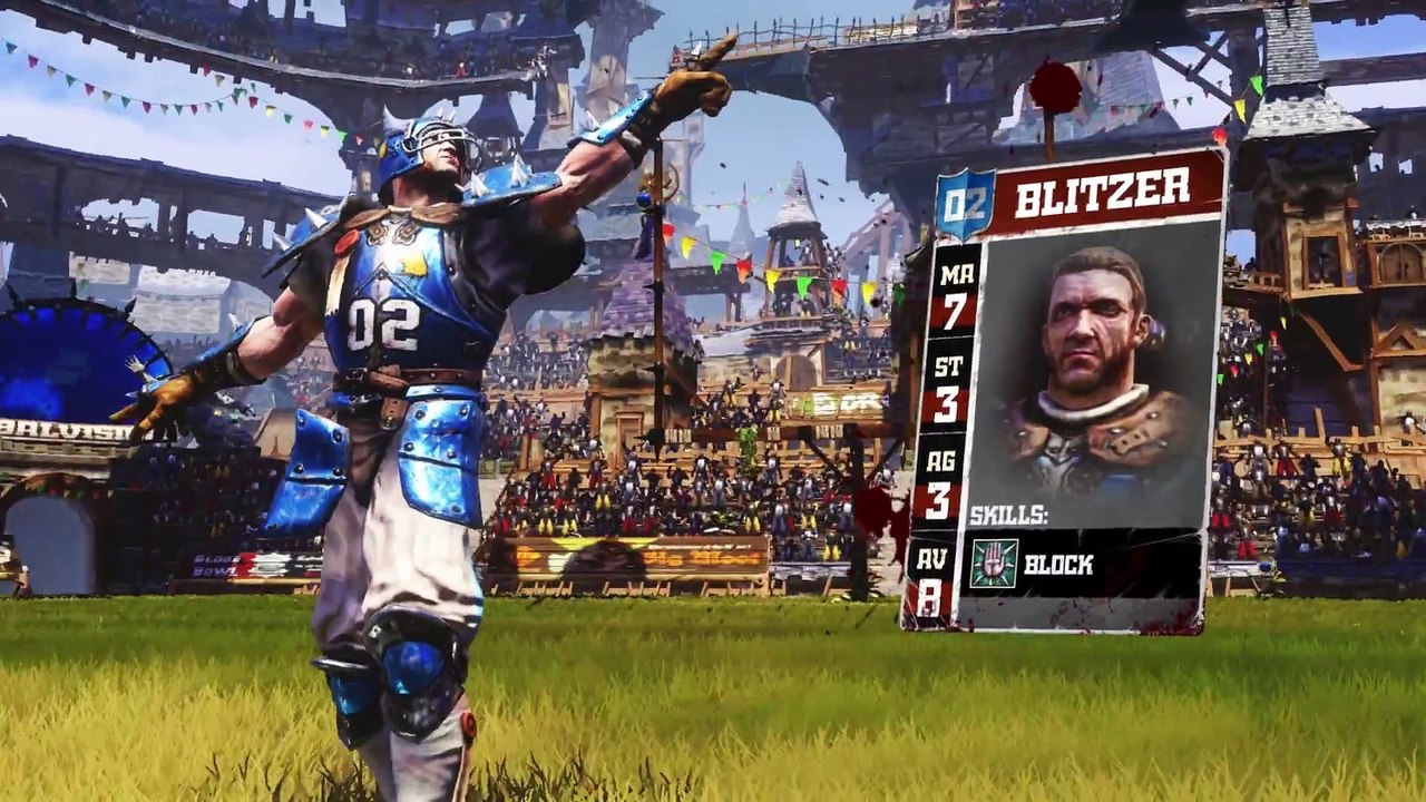 Blood Bowl 2 - Humans Basic Moves - Gameplay trailer
