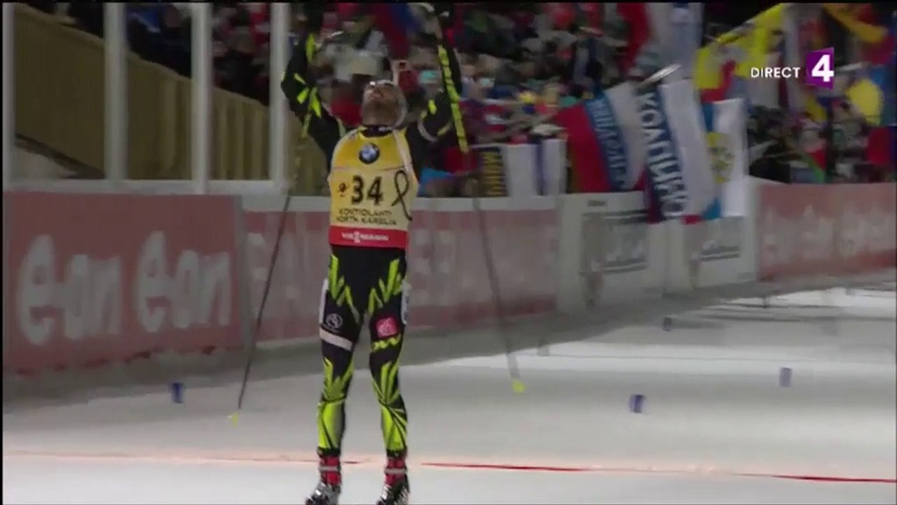 Biathlon, individuelle H des ChM de Kontiolahti, 12 mars 2015, Martin Fourcade champion ! 2 sur 2