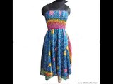 Cotton Designer One Piece Western Dress - IndianBeautifulArt