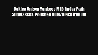 Oakley Unisex Yankees MLB Radar Path Sunglasses Polished BlueBlack Iridium
