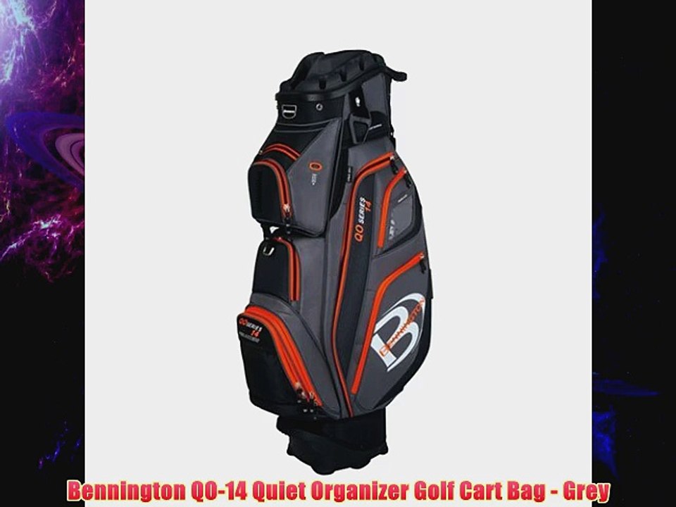 Bennington QO14 Quiet Organizer Golf Cart Bag Grey