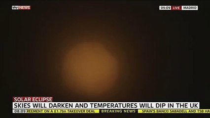 First Glimpse Of Solar Eclipse In Madrid big video of this month video by every news