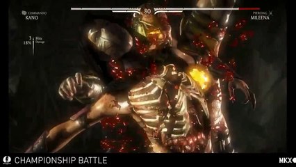 Mortal Kombat X - Kano vs Mileena Gameplay