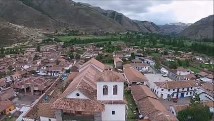 Flying Over Ancient Inca Sites Near Cusco Peru