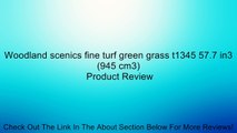 Woodland scenics fine turf green grass t1345 57.7 in3 (945 cm3) Review
