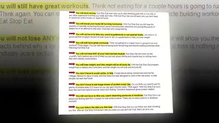 Eat Stop Eat - Brad Pilon - Best Weight Loss