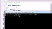 Buckys C++ Programming Tutorials - 13 - Using Variables in Classes