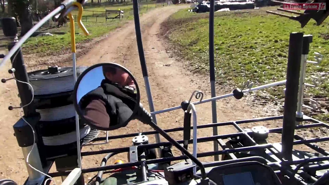 Clôtures : un système de pose depuis un quad