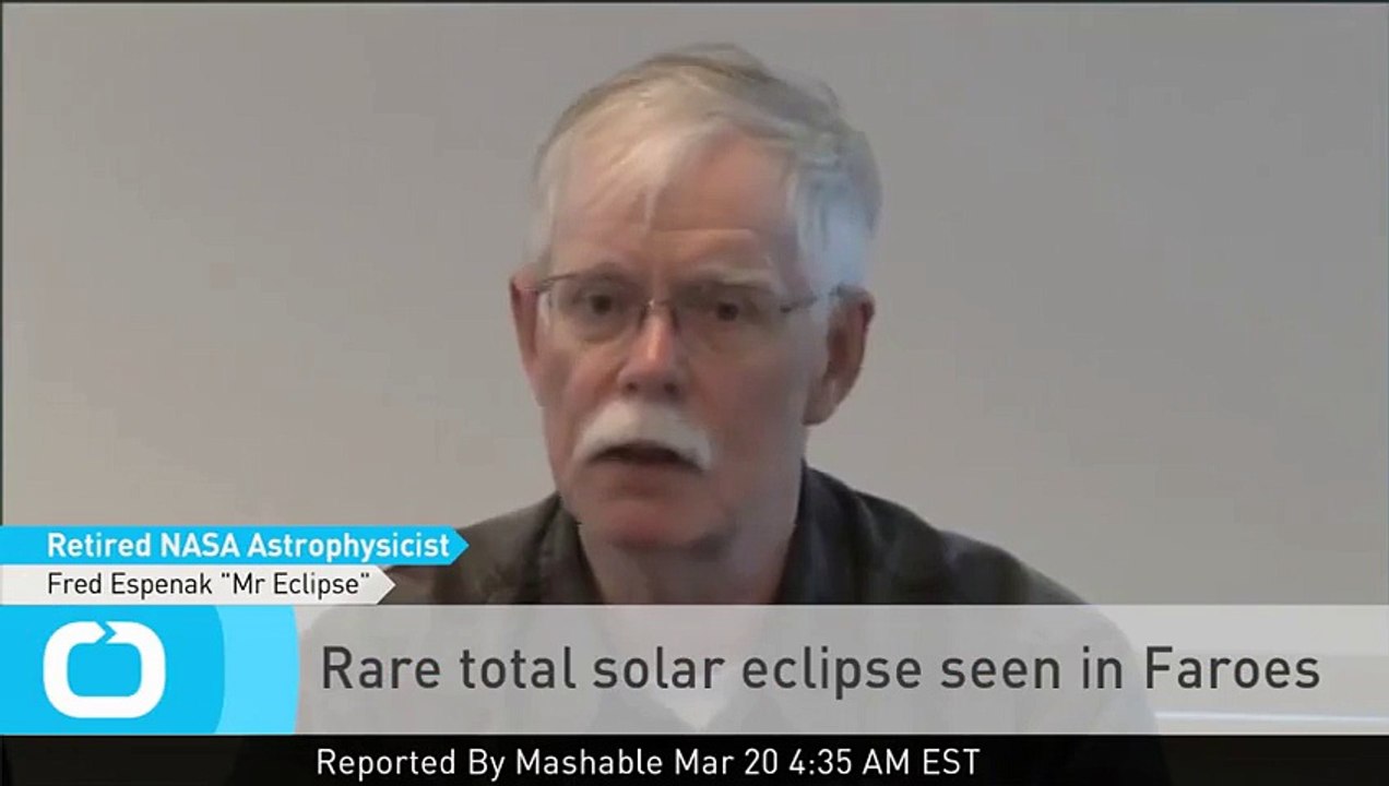 Rare Total Solar Eclipse Seen in Faroes