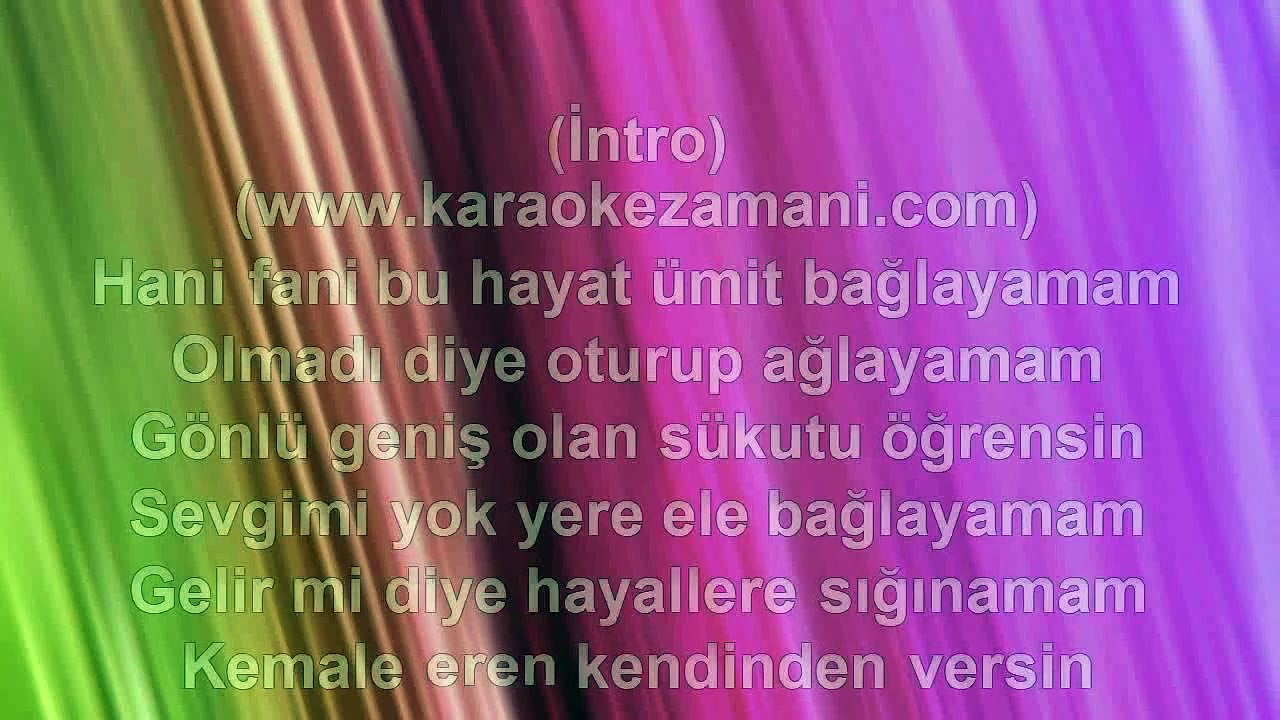 Ahmet Enes - Cennet - (2011) TÜRKÇE KARAOKE