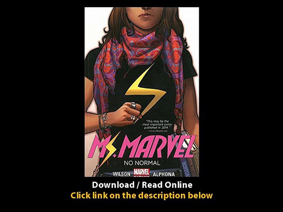 Download Ms Marvel Volume No Normal By Marvel Comics PDF