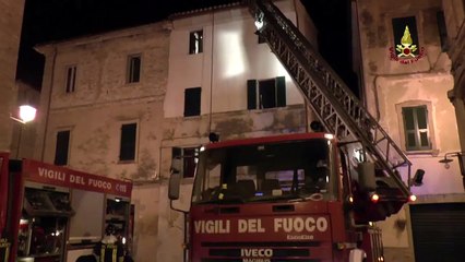 Castelfidardo (AN) - Incendio di una canna fumaria (19.03.15)