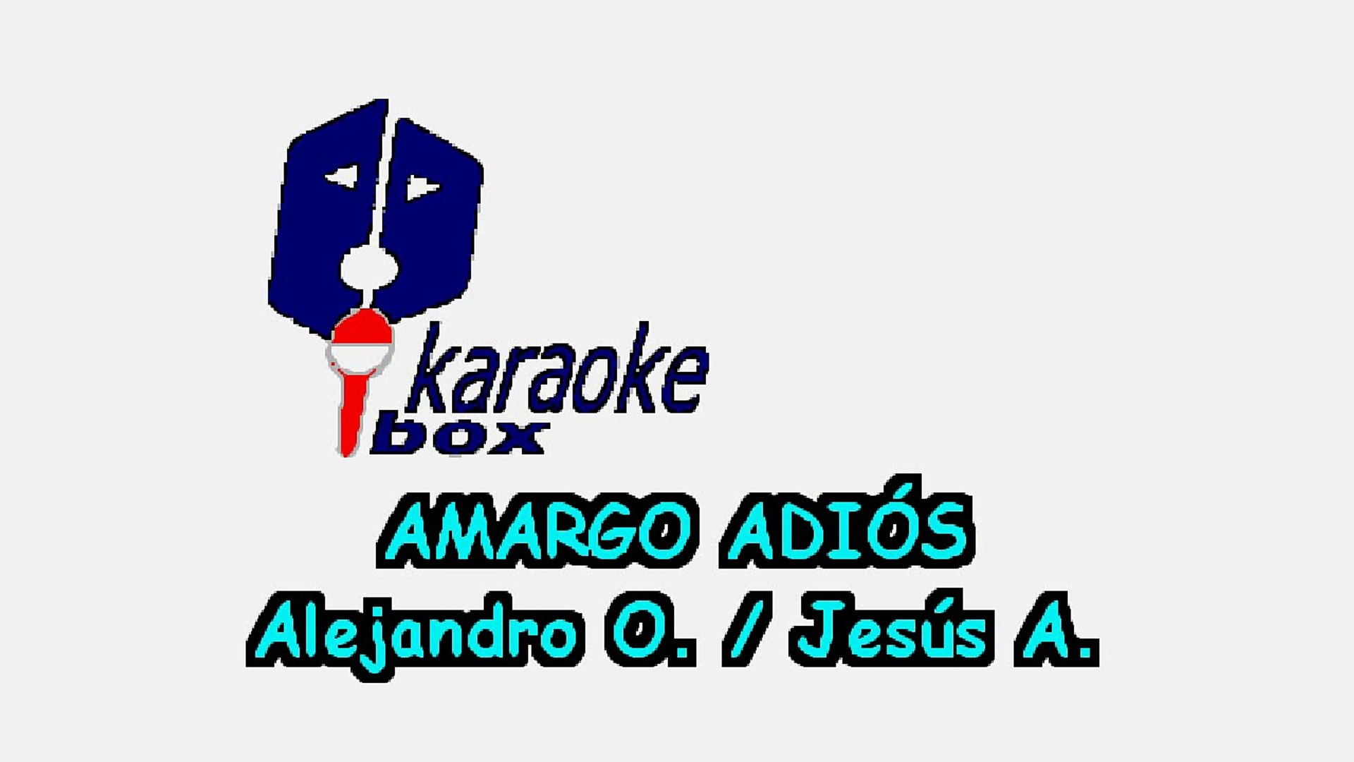 Inspector - Amargo Adiós - Karaoke Version - video Dailymotion