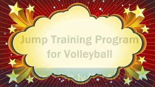 Jump Training Program for Volleyball 2015