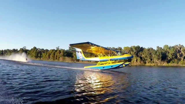 GoPro: Barefoot Airplane Waterskiing