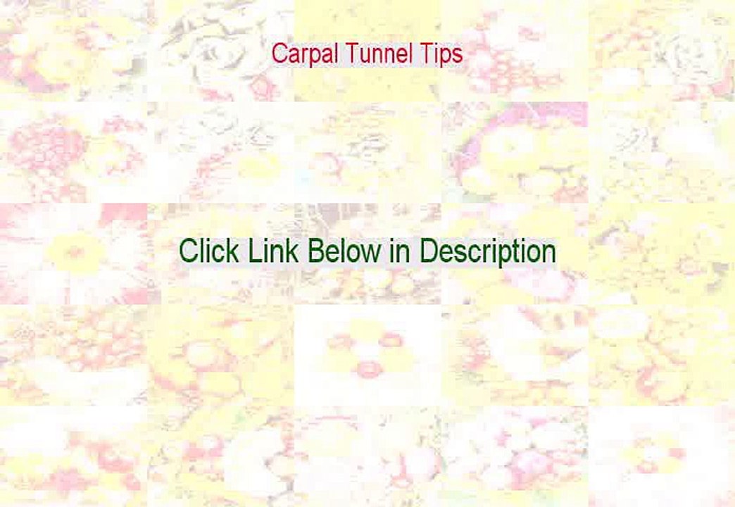 Carpal Tunnel Tips Reviews (carpal tunnel surgery recovery tips 2015)