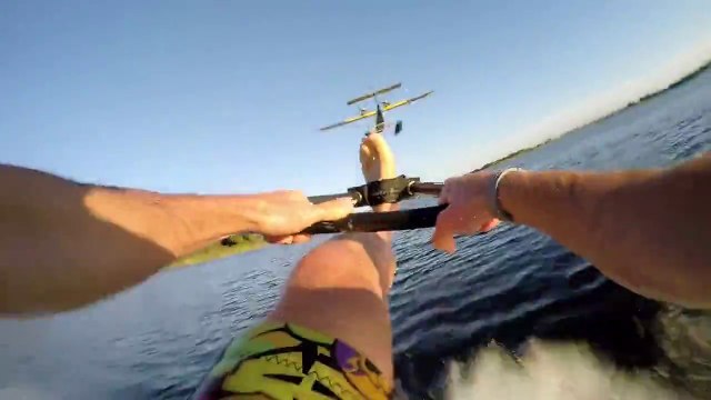 GoPro : Barefoot Airplane Waterskiing