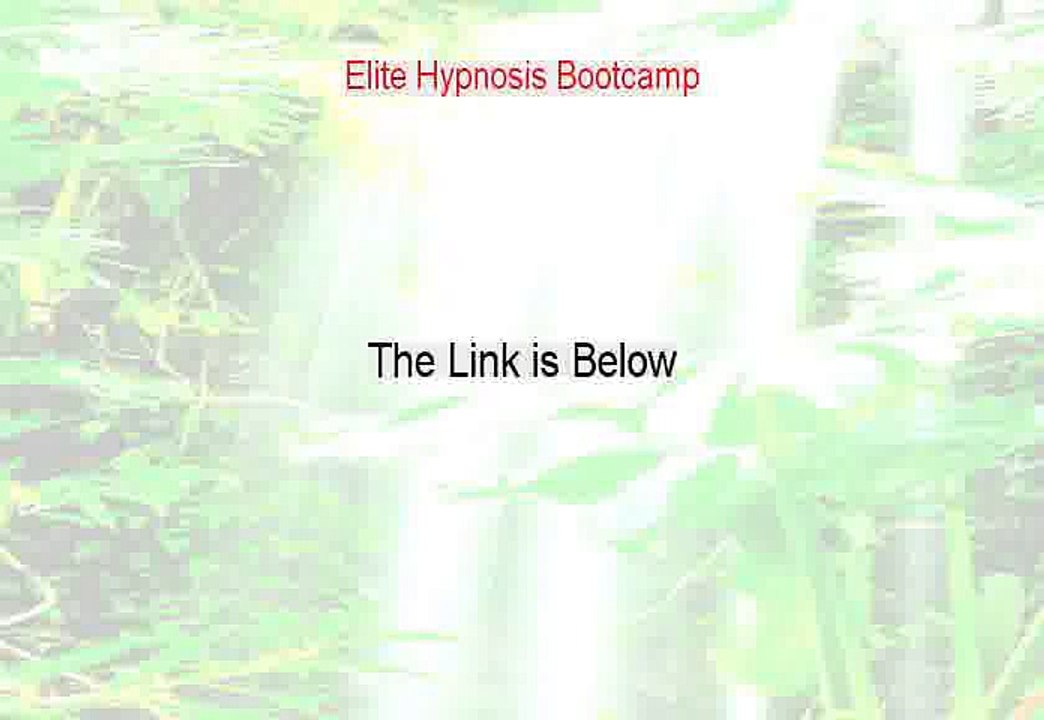 Elite Hypnosis Bootcamp Free PDF [Elite Hypnosis Bootcampelite hypnosis bootcamp]