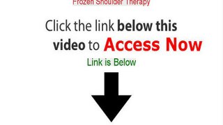 Frozen Shoulder Therapy Free Review (frozen shoulder therapy strap)