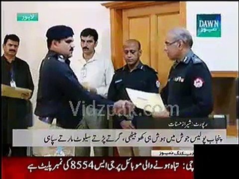 Sepoys slipped while saluting IG Punjab during a ceremony