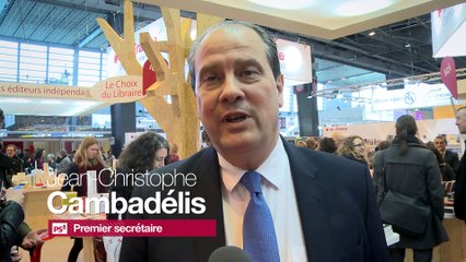 Visite de Jean-Christophe Cambadélis au Salon du Livre