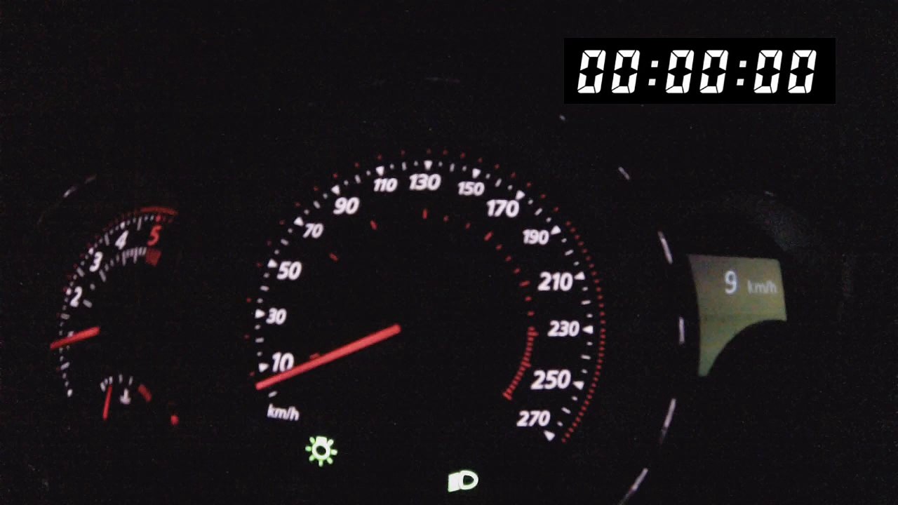 0 à 100 km/h Megane 3 GT Dci 165 ch