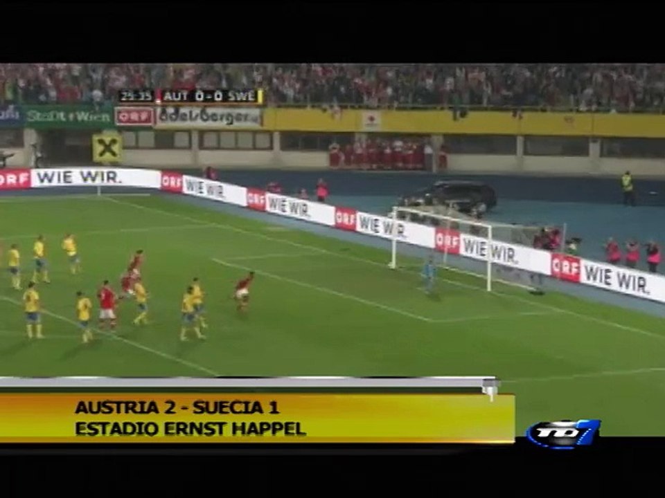Austria 2 - Suecia 1