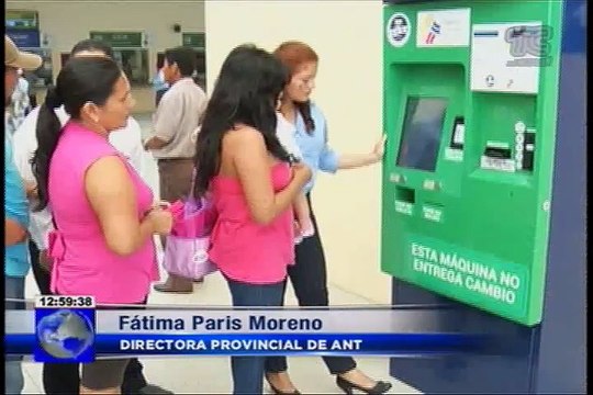 Pasajes electrónicos en provincia de Santa Elena