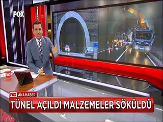 Bakan tünel açılışını yaptıktan sonra türbinleri ve elektrik direklerini apar topar söktüler