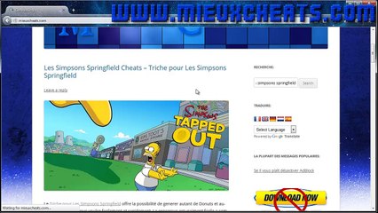 Les Simpsons Springfield Cheats Triche pour Les Simpsons Springfield