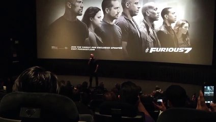 Emotional Vin Diesel Stops By Fast and the Furious 7 Advanced Screening in Los Angeles 3_16_15