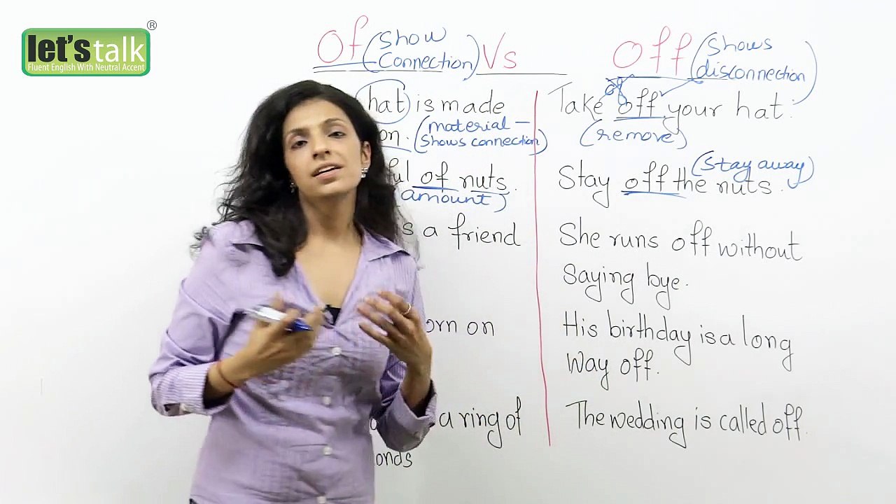 The difference between ‘of ‘and ‘off’ – Free Spoken English Lessons ...