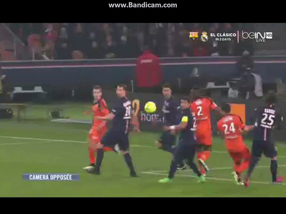 Marco Verratti Saves His Team PSG - Lorient 2015-03-20