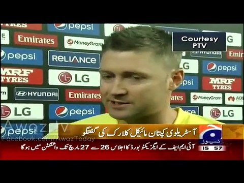 Australian Captain Michael Clarke Praising Wahab Riaz for his Aggressive and Hostile Bowling