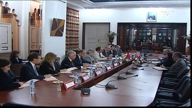 السيد راشيد الطالبي العلمي رئيس مجلس النواب يجري مباحثات مع السيد باولو بورتاس نائب الوزير الاول البرتغالي